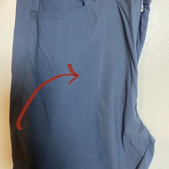 NWT Free Country Men's Nylon Stretch Convertible Pants Shorts Zip Hiking 34x30 - Picture 2 of 7